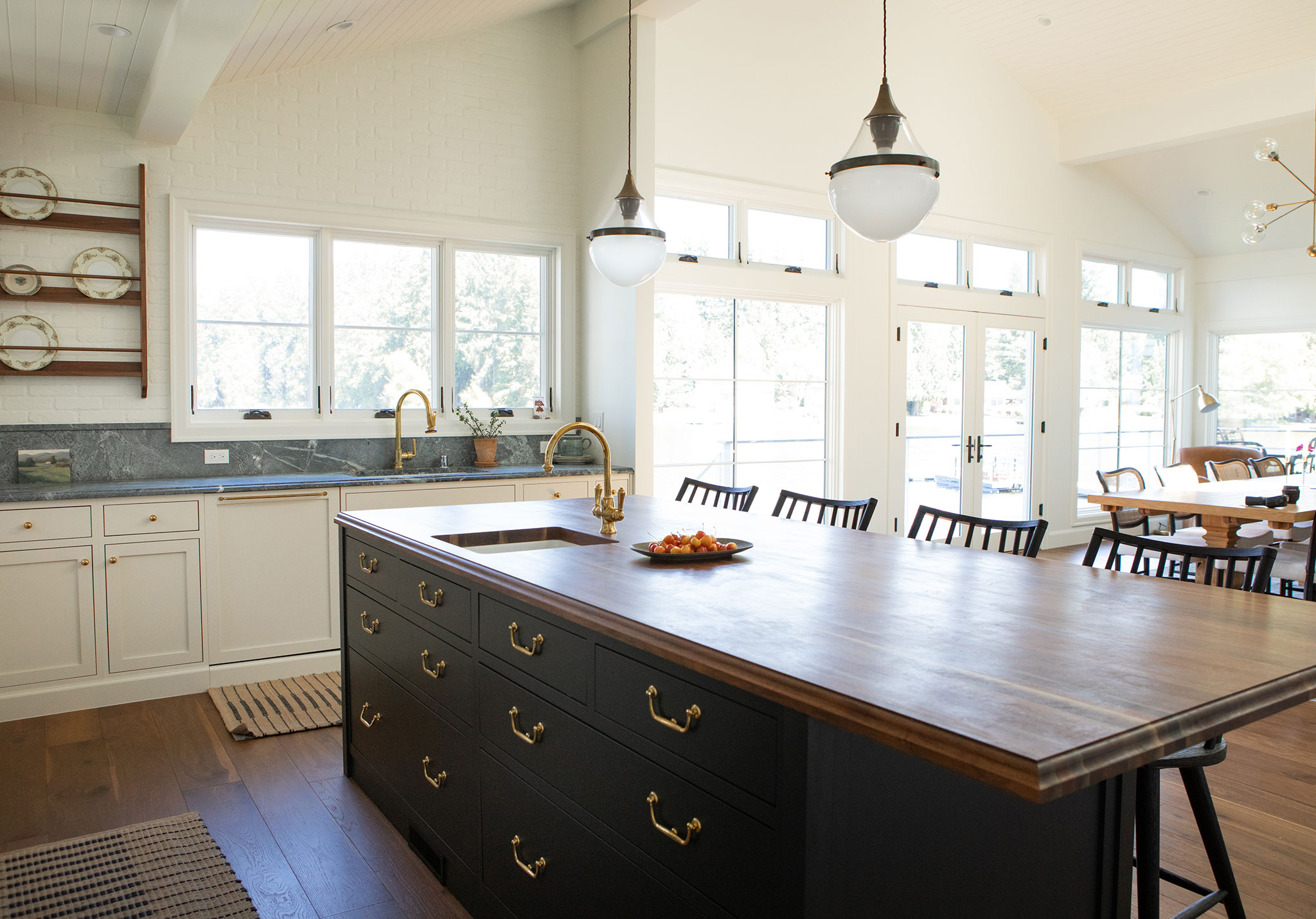 Pine Lake Remodel kitchen island